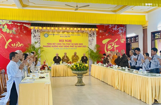 BTS Phật giáo An Nhơn Hội nghị tổng kết Phật sự năm 2022